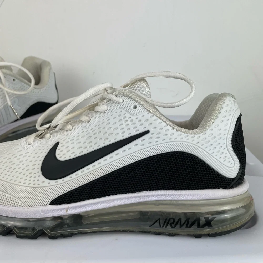 Nike Air Max 2017.5 Mens White Athletic Running Shoes Sz 10